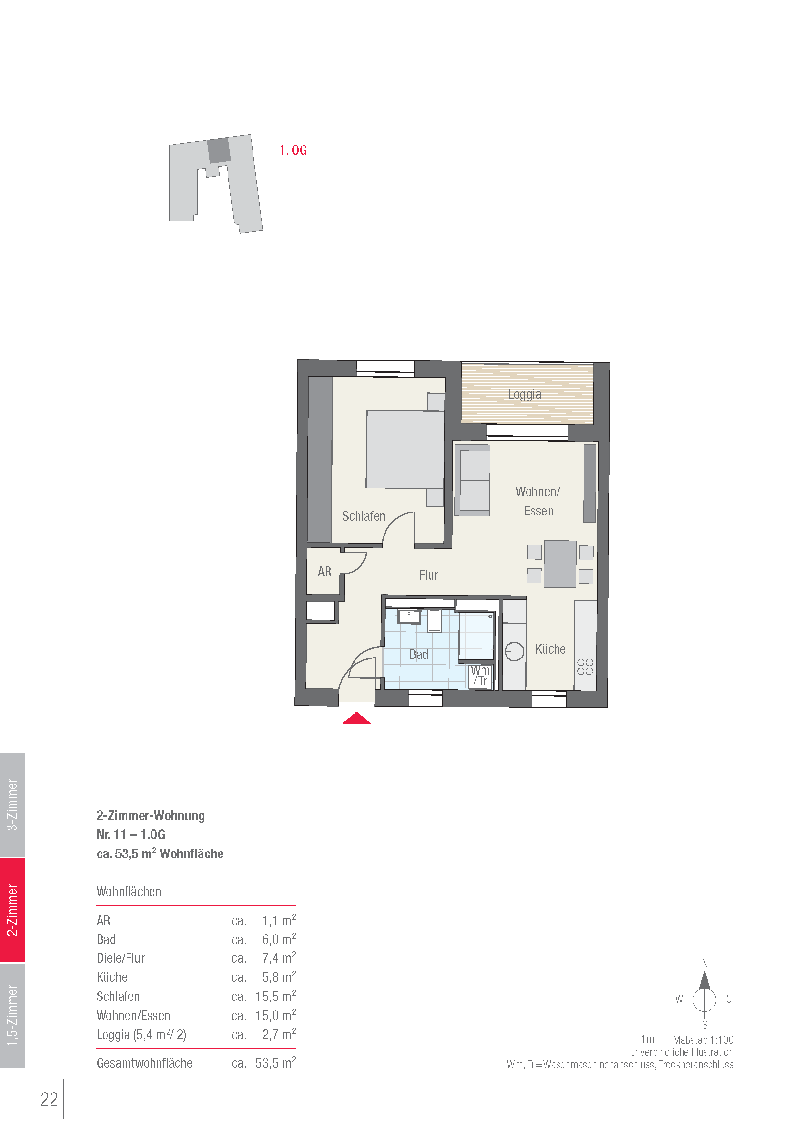 Grundriss Wohnung