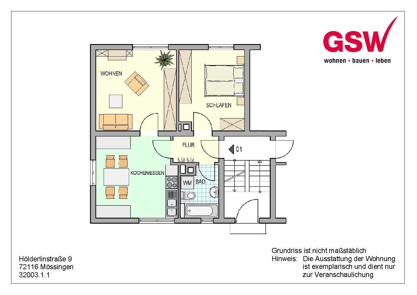 Nur mit Wohnberechtigungsschein - 2-Zimmer-Wohnung im Erdgeschoss - Foto 3