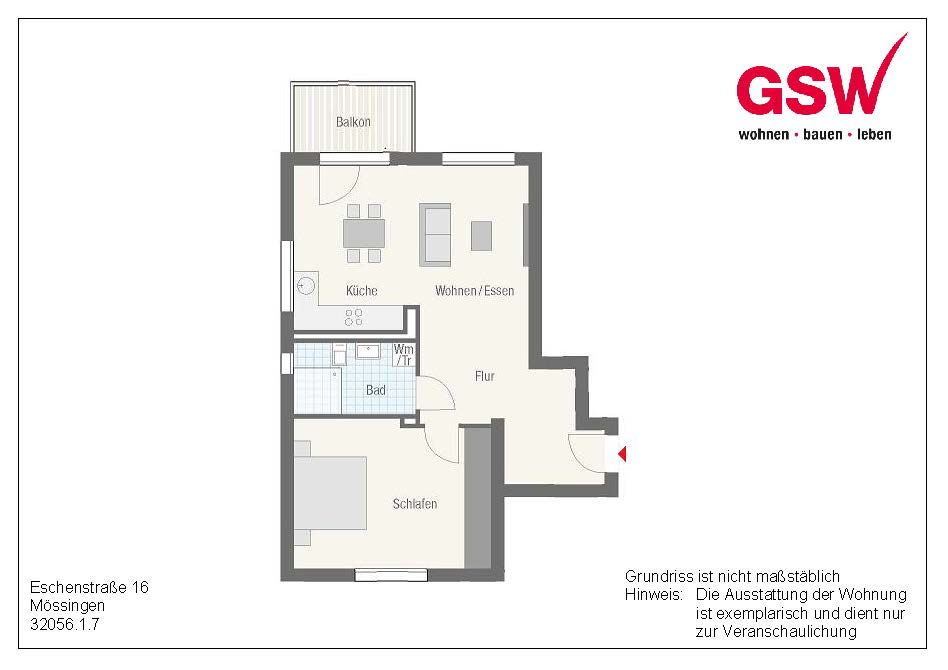 2-Zimmer-Wohnung mit Balkon - Photo 4