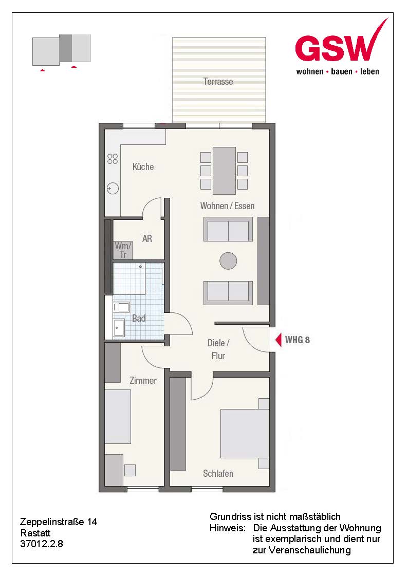 Neubau - Barrierefreie 3-Zimmerwohnung mit Terrasse