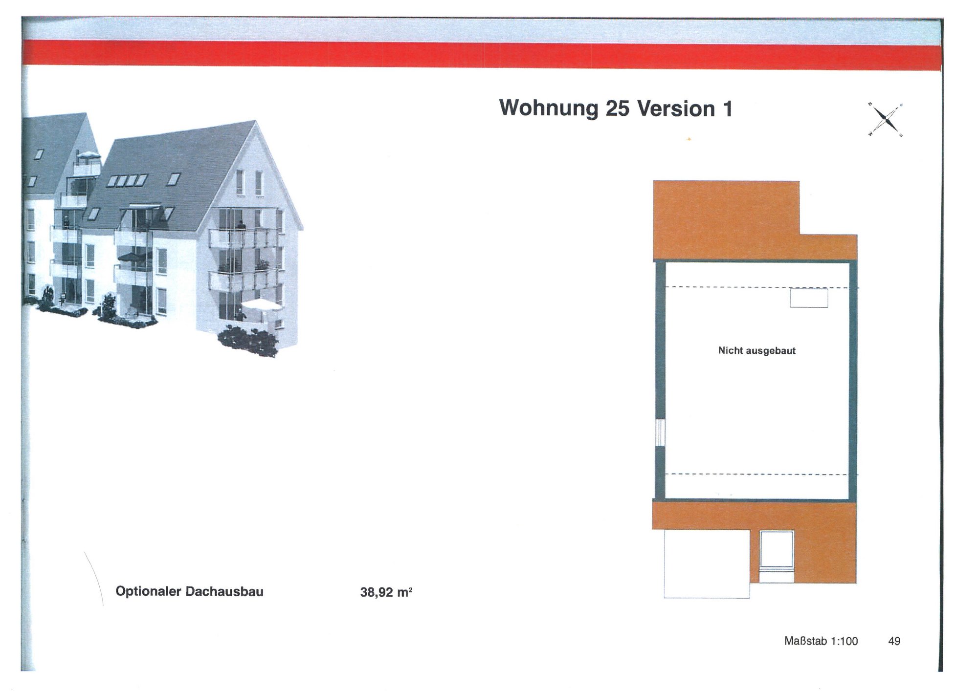 Grundriss (Version 1) Dachgeschoss