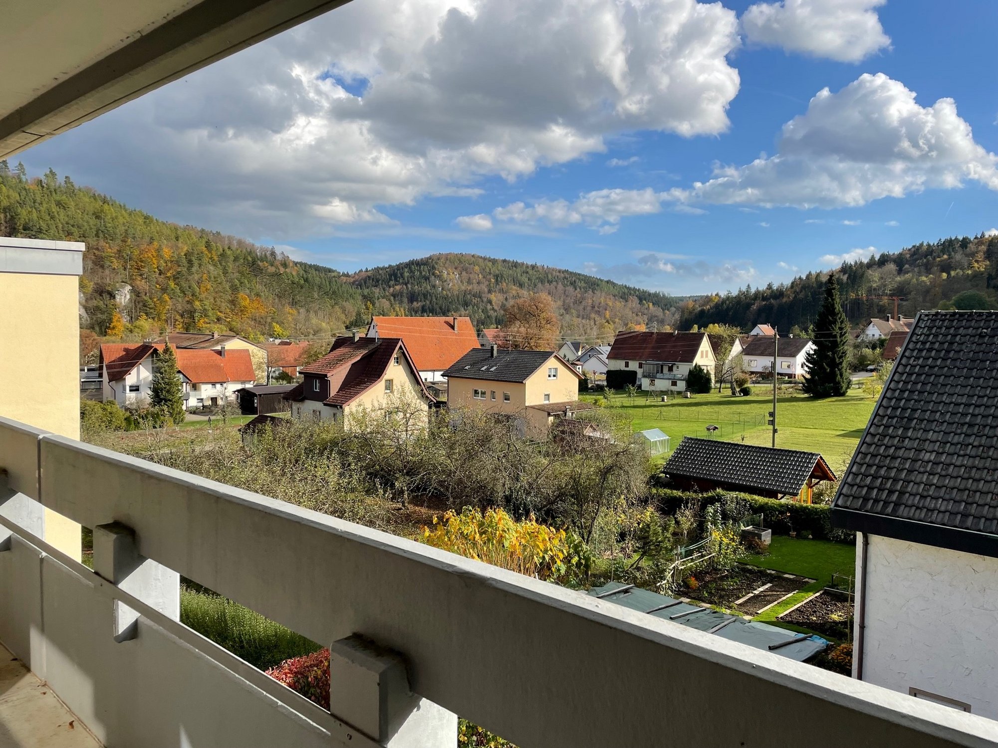 Aussicht vom Balkon
