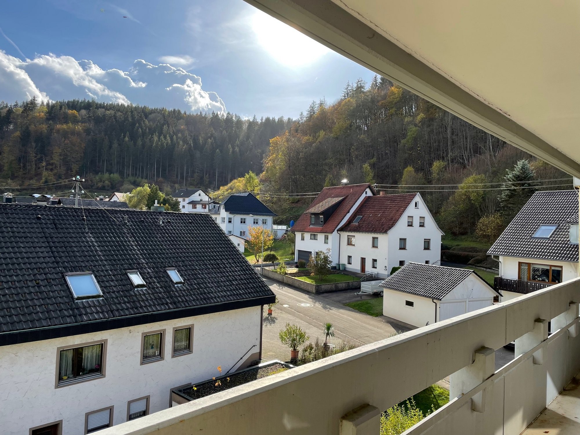 Aussicht vom Balkon